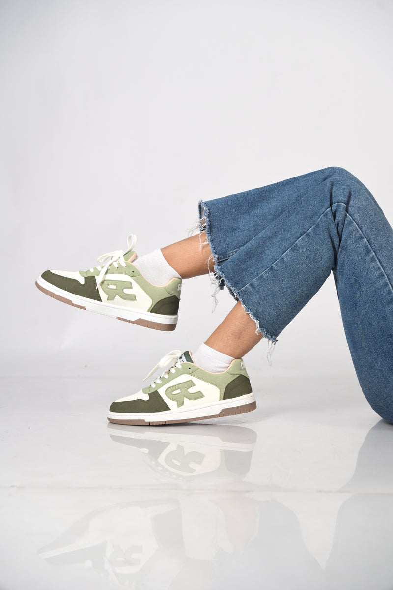 Drift Olive Arc premium sneakers